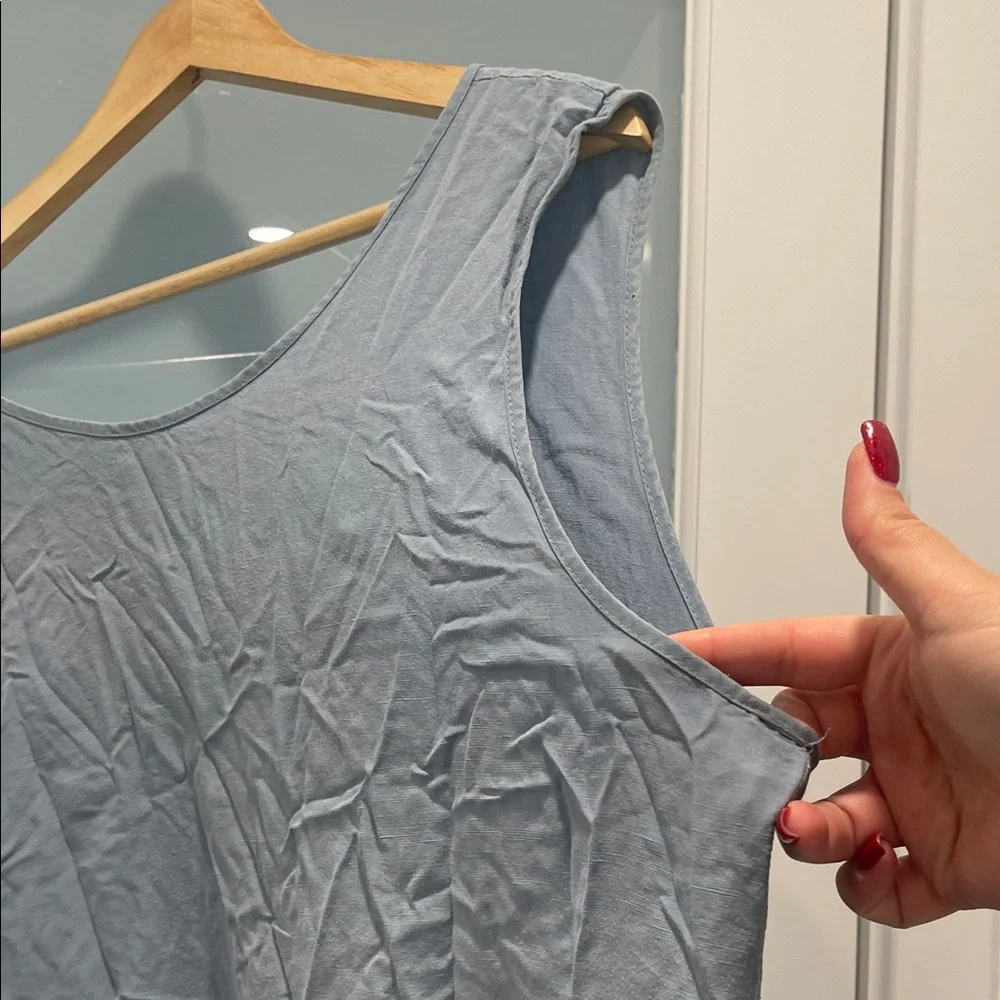 Tradlands birdie Light Blue Sleeveless Midi Dress - Picture 3 of 6